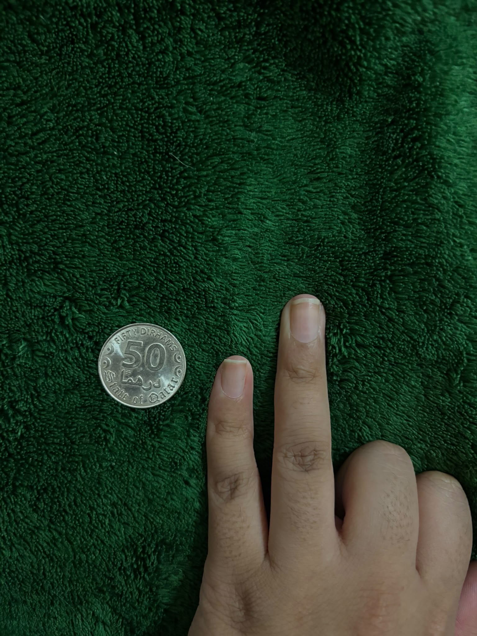 Sizing reference photo 3 — hand spread